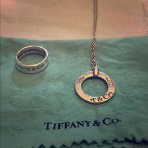 Necklace and ring Tiffany & Co. ring sz 6